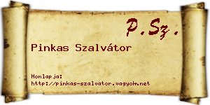 Pinkas Szalvátor névjegykártya