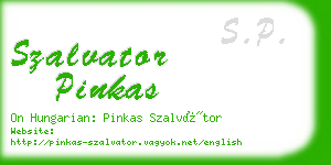 szalvator pinkas business card